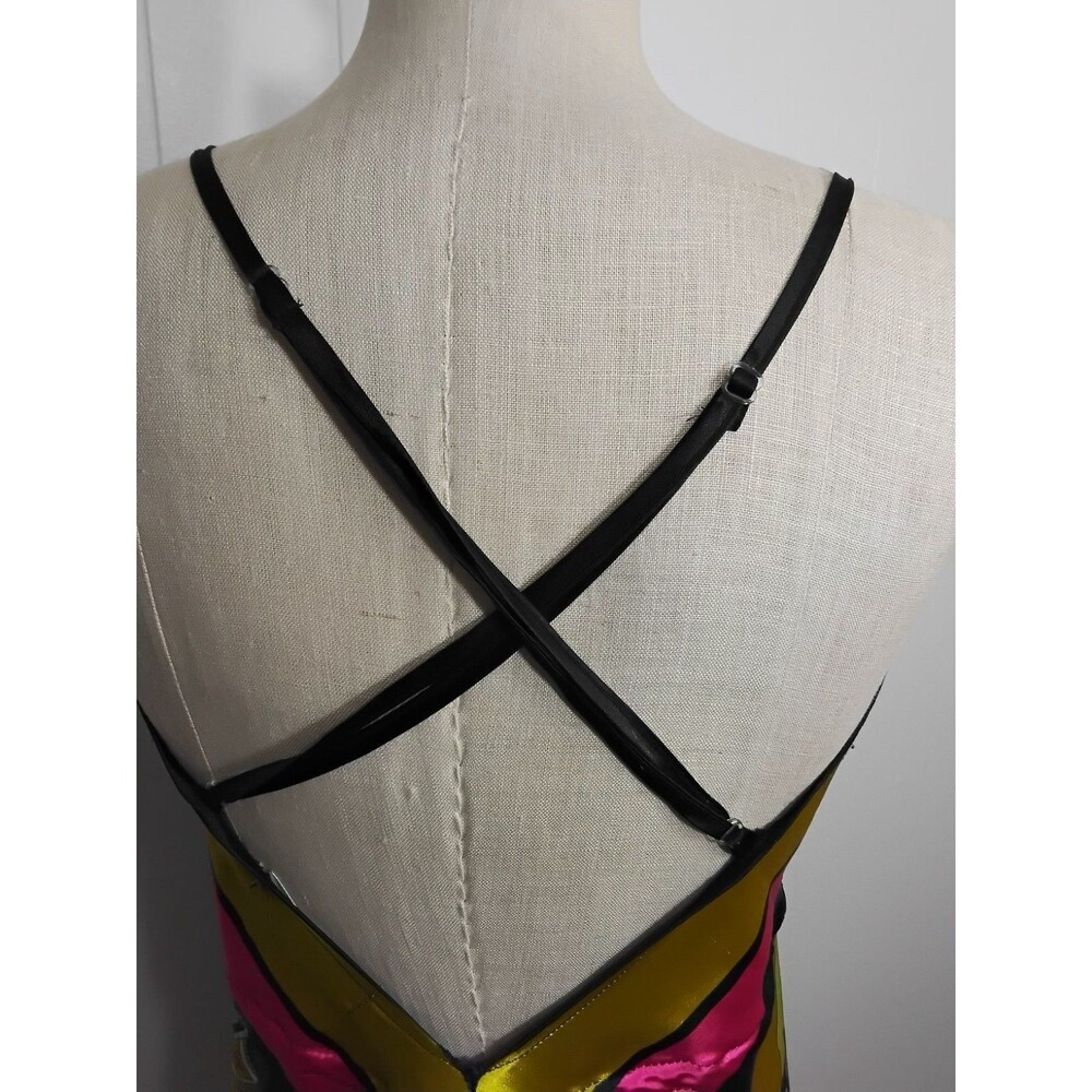 123 Coachella Paisley Festival Y2K Fairy Strapless Handkerchief Hem Dress One Si - Picture 6 of 8